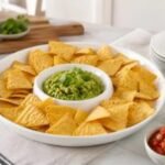 Plato hondo blanco para botanas y dips 18 pulgadas