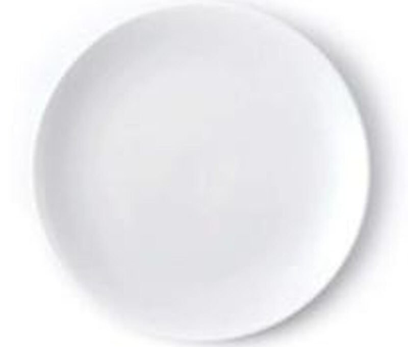 Plato porcelana blanco para servir 15 pulgadas - producto de cerámica al mayoreo